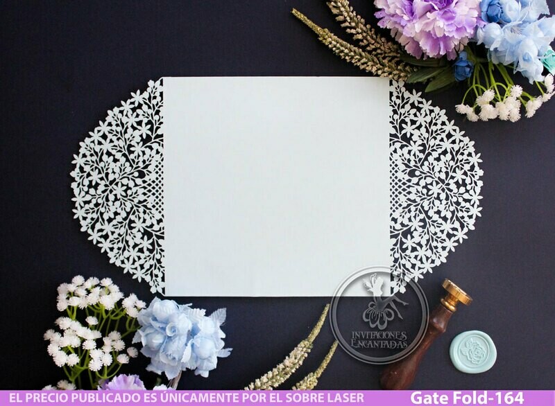 DIY Sobre Corte Laser GF-164 Floral