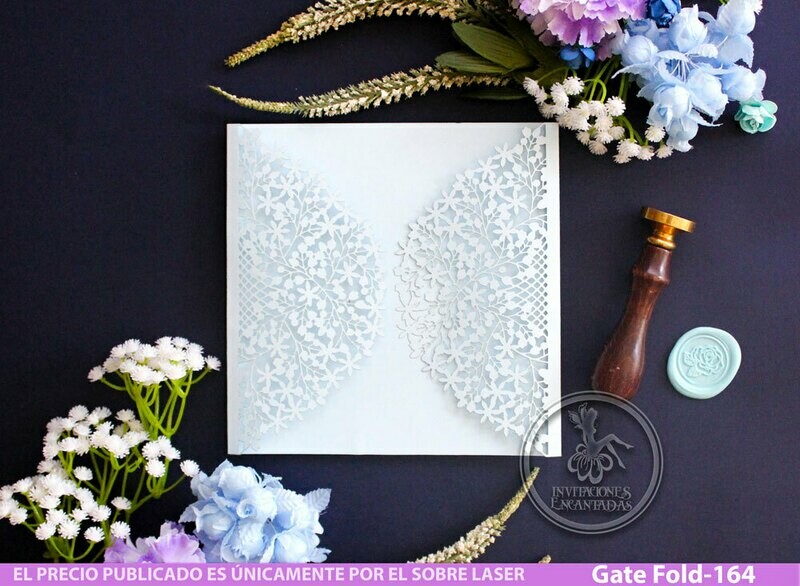 DIY Sobre Corte Laser GF-164 Floral