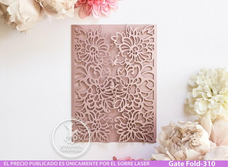 DIY Sobre Corte Laser GF-310 Floral