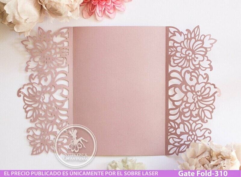 DIY Sobre Corte Laser GF-310 Floral