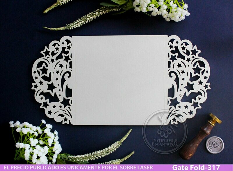 DIY Sobre Corte Laser GF-317 Estrellas