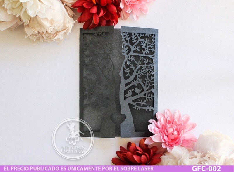 DIY Sobre Corte Laser GFC-002 Arbol