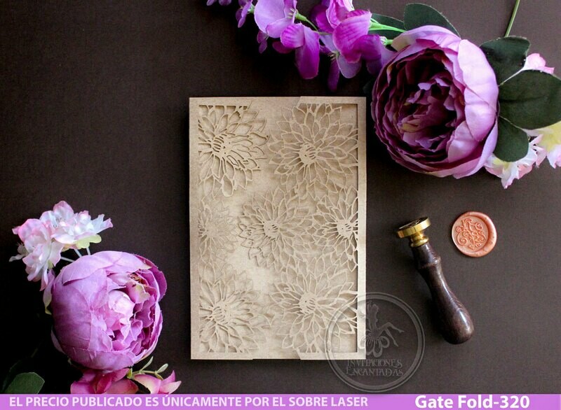 DIY Sobre Corte Laser GF-320 Margaritas