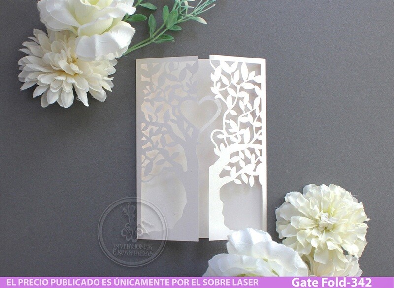 DIY Sobre Corte Laser GF-342 Arbol