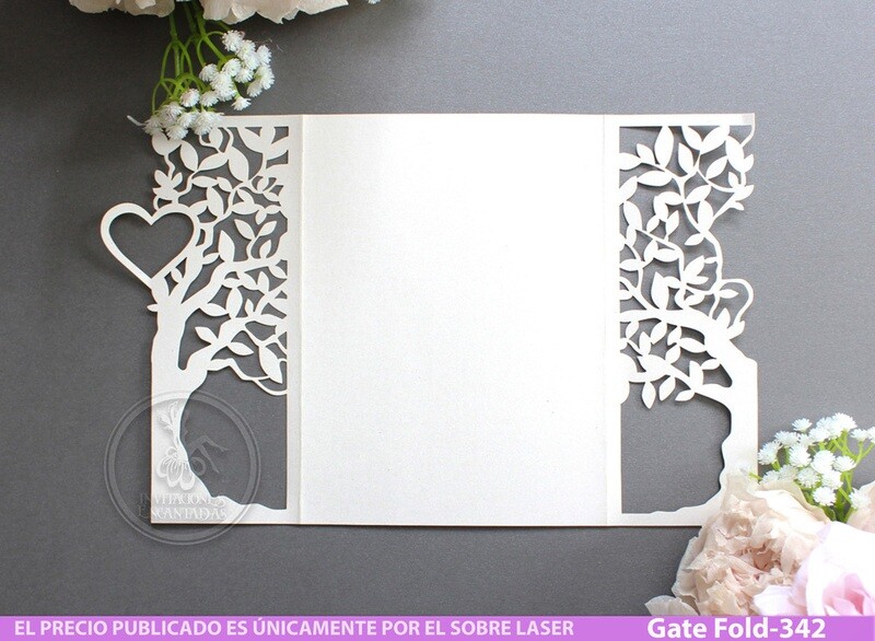 DIY Sobre Corte Laser GF-342 Arbol