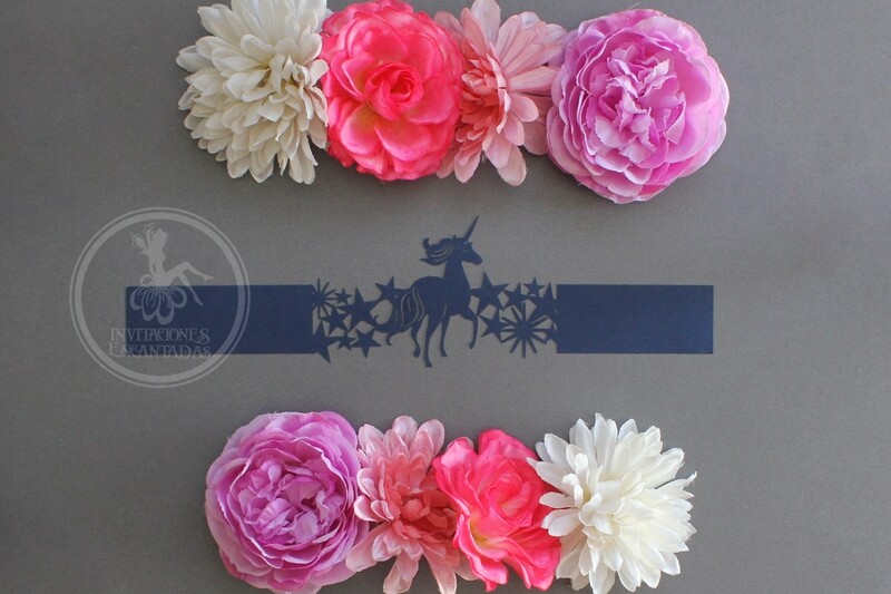 DIY Corte Laser Cintillo-33 Unicornio