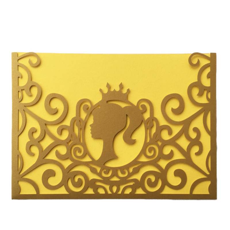 DIY Sobre Corte Laser SH 1520-09 Princesa Corona