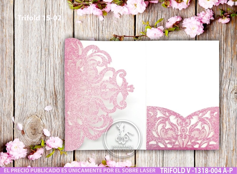 DIY Sobre Corte Laser TRIFOLD V 1318-004 AP
