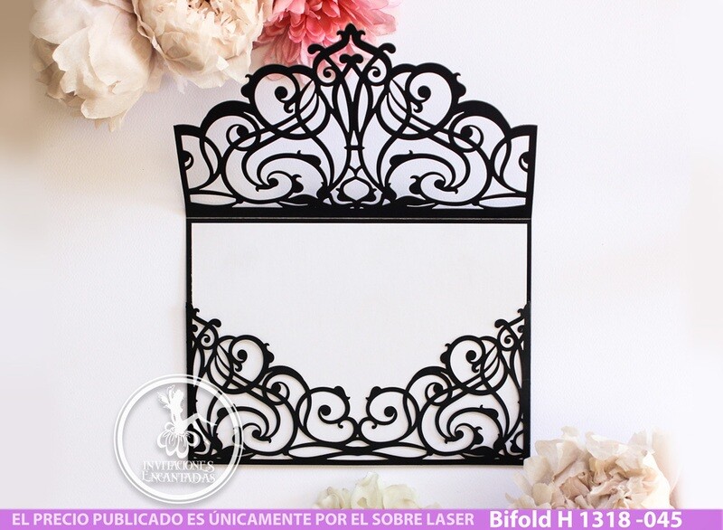 DIY Sobre Corte Laser Bifold H 1318-045 DIY Sobre Corte Laser Bifold H 1318-045