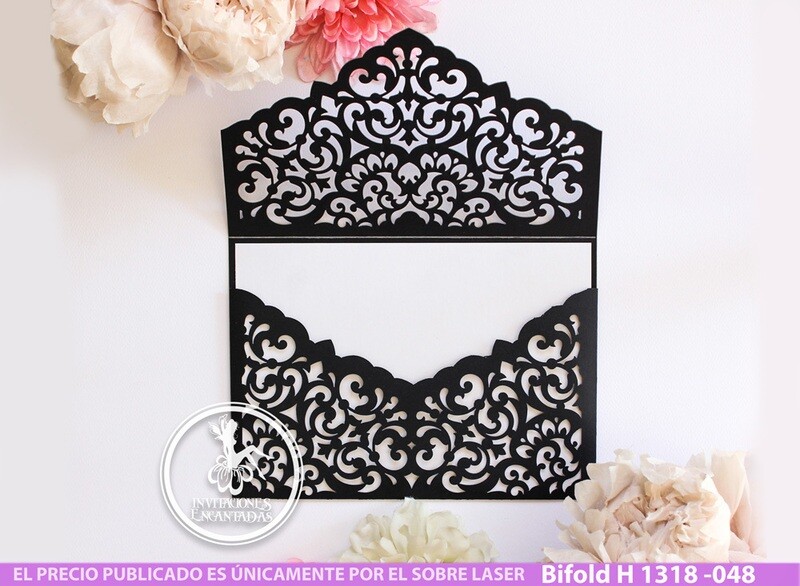 DIY Sobre Corte Laser Bifold H 1318-048