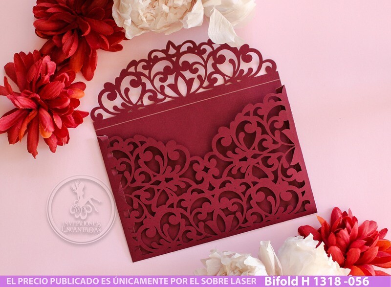 DIY Sobre Corte Laser Bifold H 1318-056 DIY Sobre Corte Laser Bifold H 1318-056