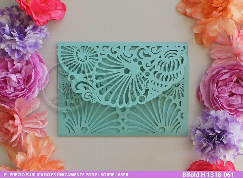 DIY Sobre Corte Laser Bifold H 1318-061 Mar