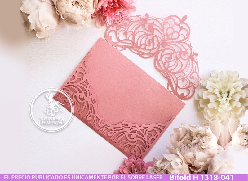 DIY Sobre Corte Laser Bifold H 1318-041 DIY Sobre Corte Laser Bifold H 1318-041