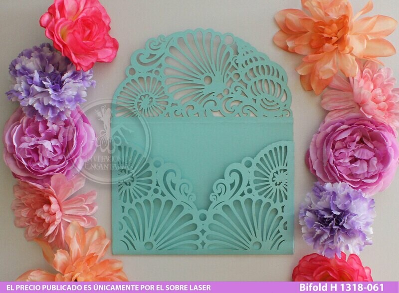 DIY Sobre Corte Laser Bifold H 1318-061 Mar