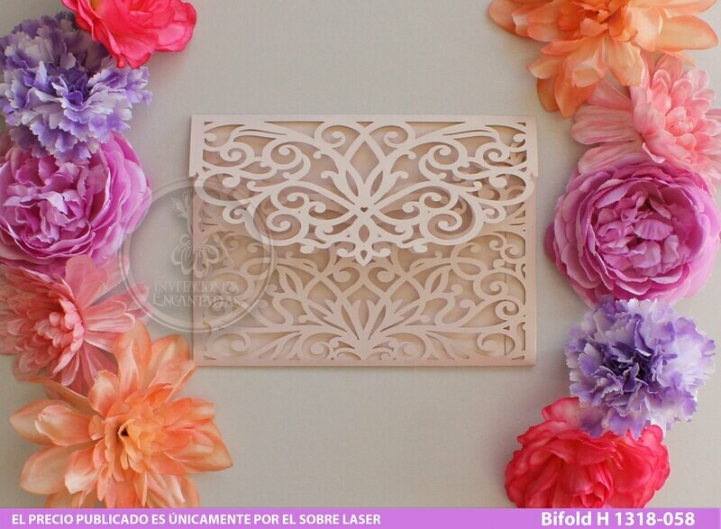 DIY Sobre Corte Laser Bifold H 1318-058 DIY Sobre Corte Laser Bifold H 1318-058