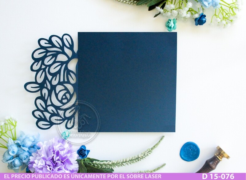 DIY Sobre Corte Laser DIY D 15-076 Floral