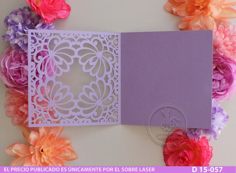 DIY Sobre Corte Laser D 15-057 Playa Mar