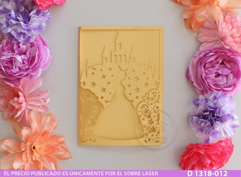 DIY Sobre Corte Laser D 1318-012 Princesa