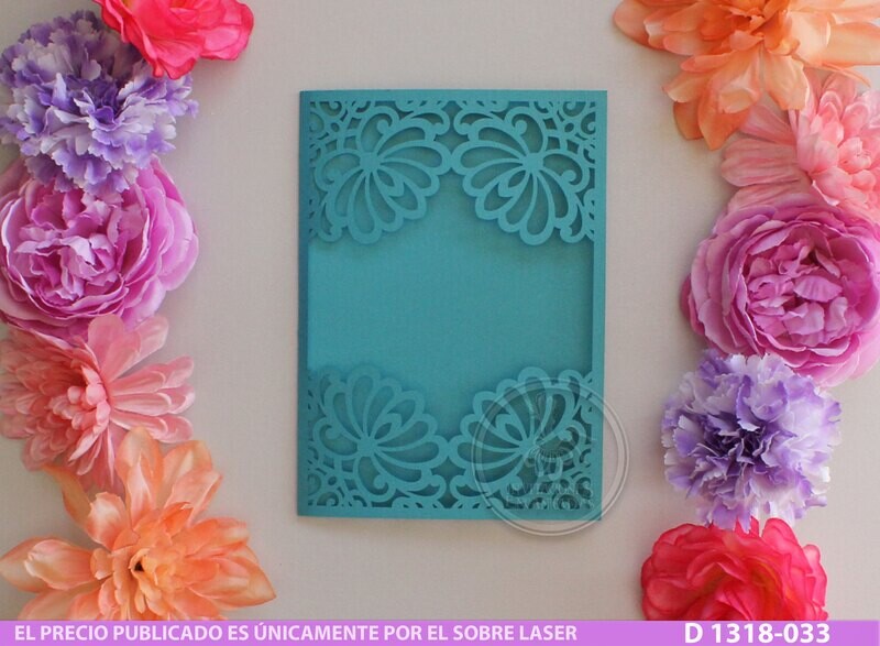 DIY Sobre Corte Laser D 1318-033 Playa Mar