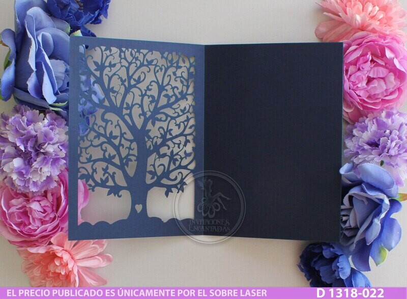 DIY Sobre Corte Laser D 1318-022 Árbol