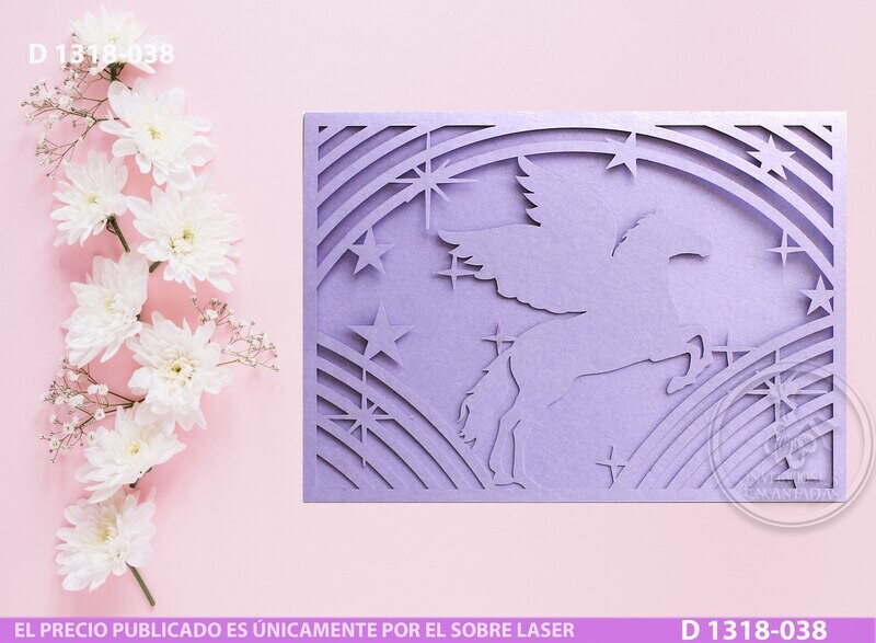 DIY Sobre Corte Laser D 1318-038 Pegaso