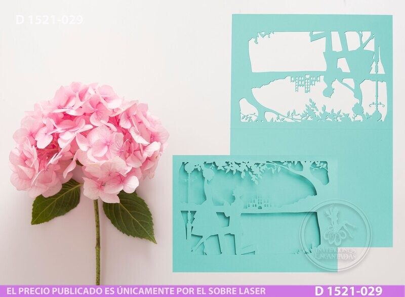 DIY Sobre Corte Laser D 1521-029 Novios