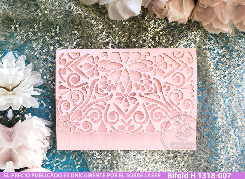 DIY Sobre Corte Laser Bifold H 1318-007