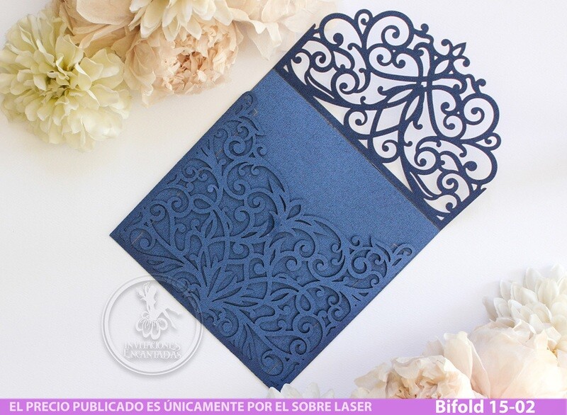 DIY Sobre Corte Laser Bifold 15-002