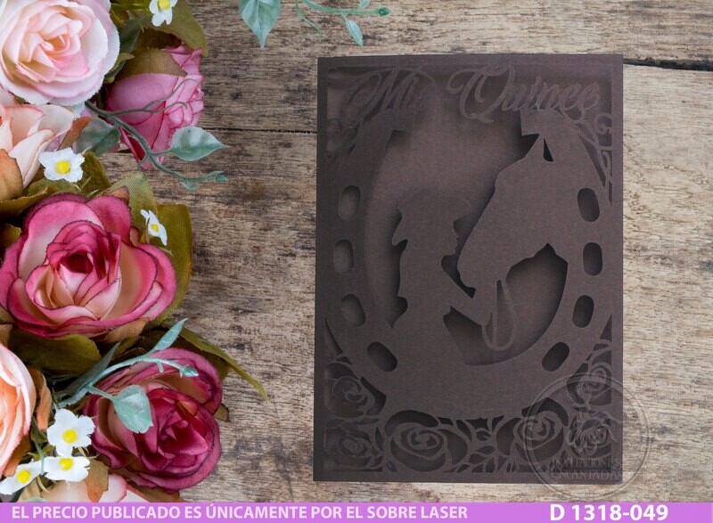 DIY Sobre Corte Laser DIY D 1318-049 Charra