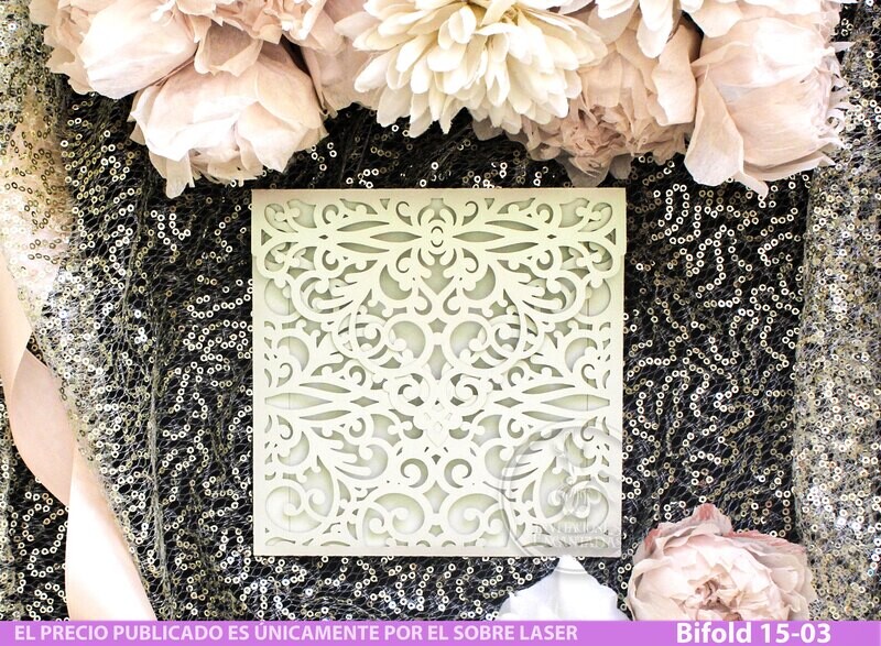 DIY Sobre Corte Laser Bifold 15-003