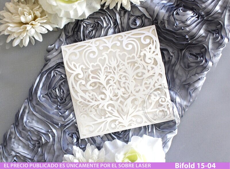 DIY Sobre Corte Laser Bifold 15-004