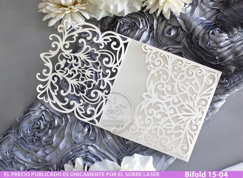 DIY Sobre Corte Laser Bifold 15-004