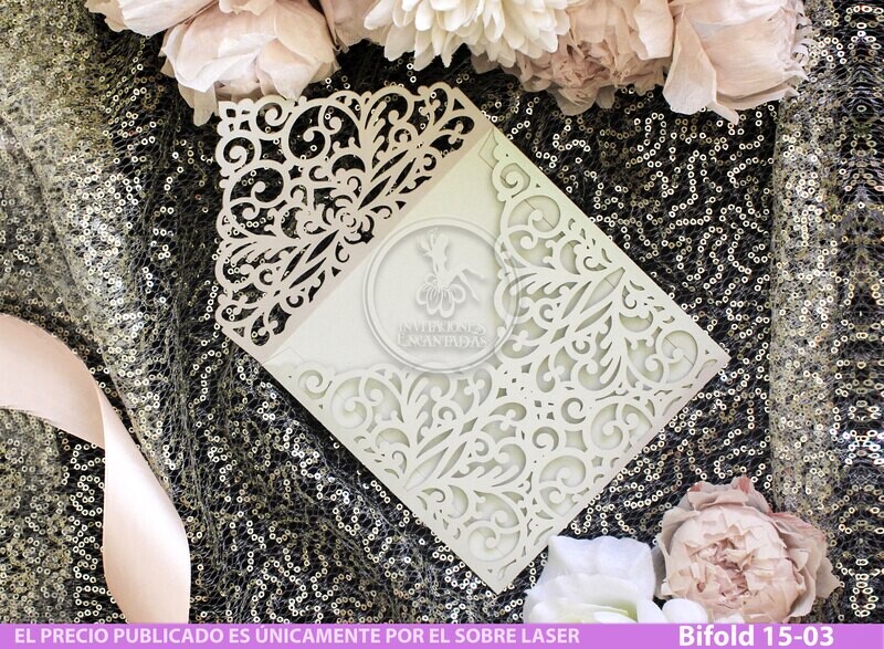 DIY Sobre Corte Laser Bifold 15-003