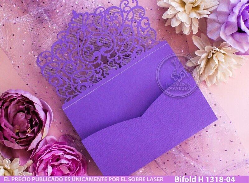 DIY Sobre Corte Laser Bifold H 1318-004