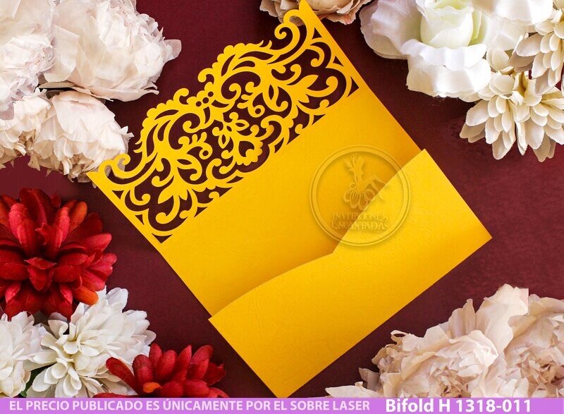 DIY Sobre Corte Laser Bifold H 1318-011