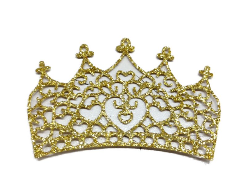50 Figuras Decoración - Corona 01 - 6x3.5cm
