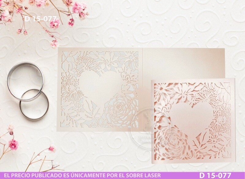 DIY Sobre Corte Laser D 15-077 Floral