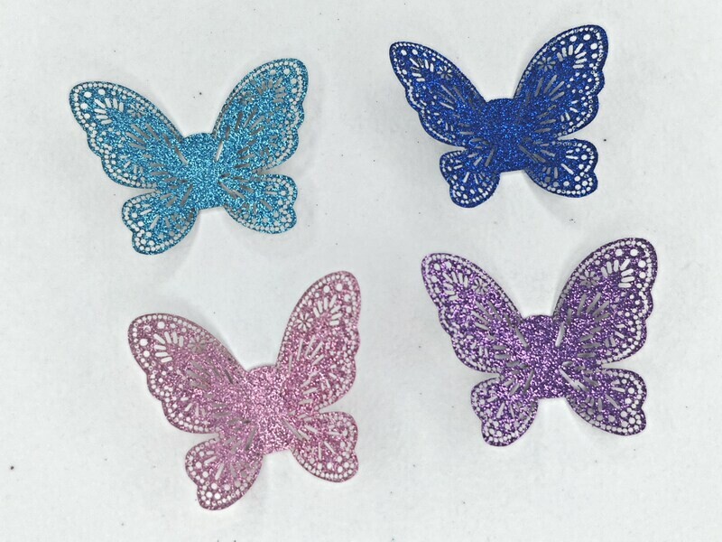 50 Figuras Decoración - Mariposa 01 - 5x5cm