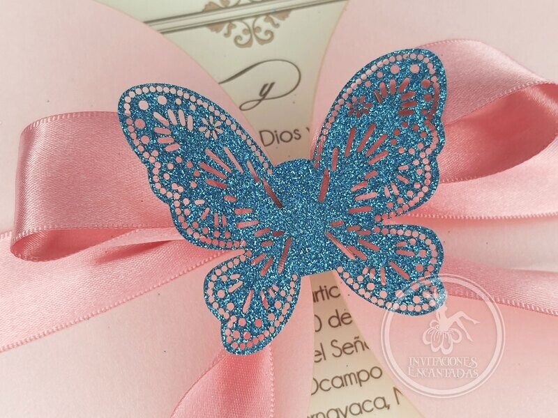 50 Figuras Decoración - Mariposa 01 -  5x5cm