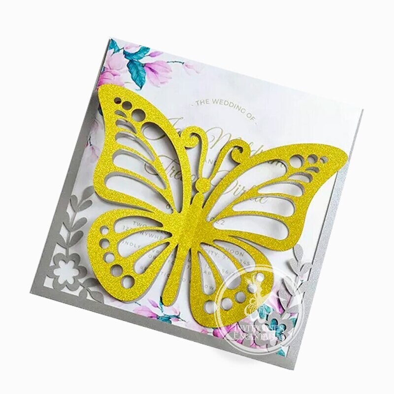 DIY Sobre Corte Laser S 15-222 Mariposas