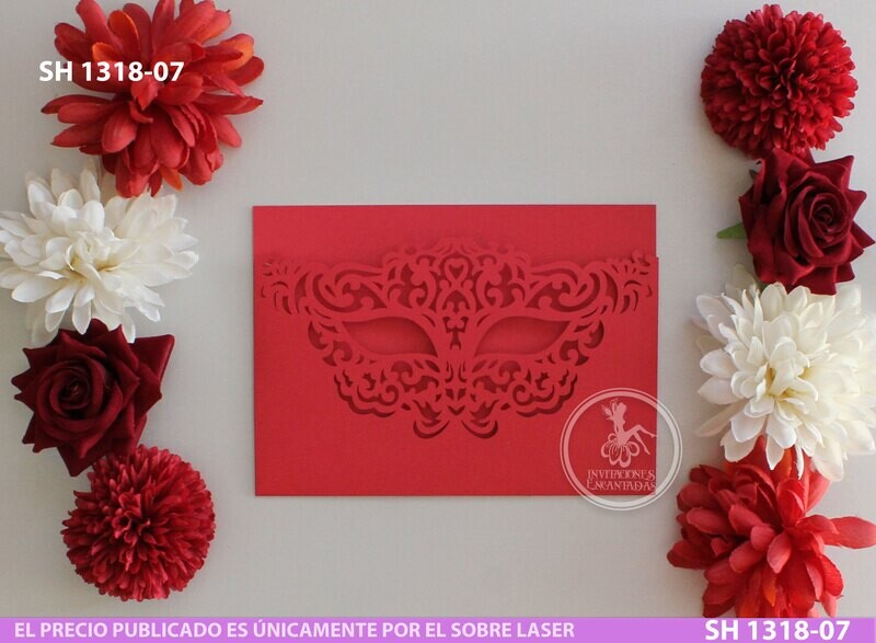 DIY Sobre Corte Laser  SH 1318-07 Mascara Antifaz