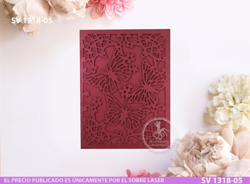 DIY Sobre Corte Laser SV 1318-05 Mariposas