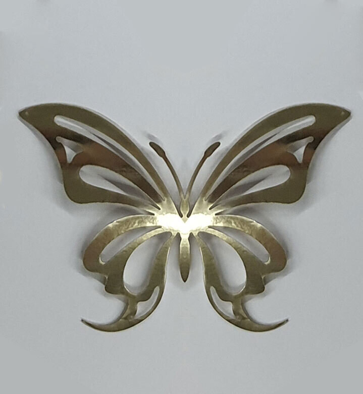 50 Figuras Decoración - Mariposa 07 - 9.6x6.6cm