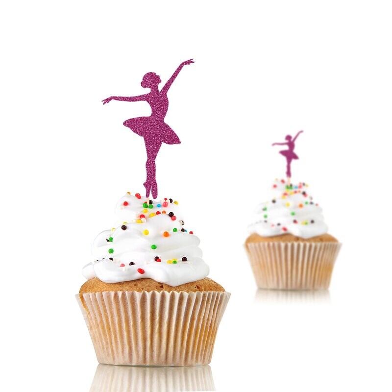 50 Figuras Decoración - Bailarina Ballet 01 - 6x9cm