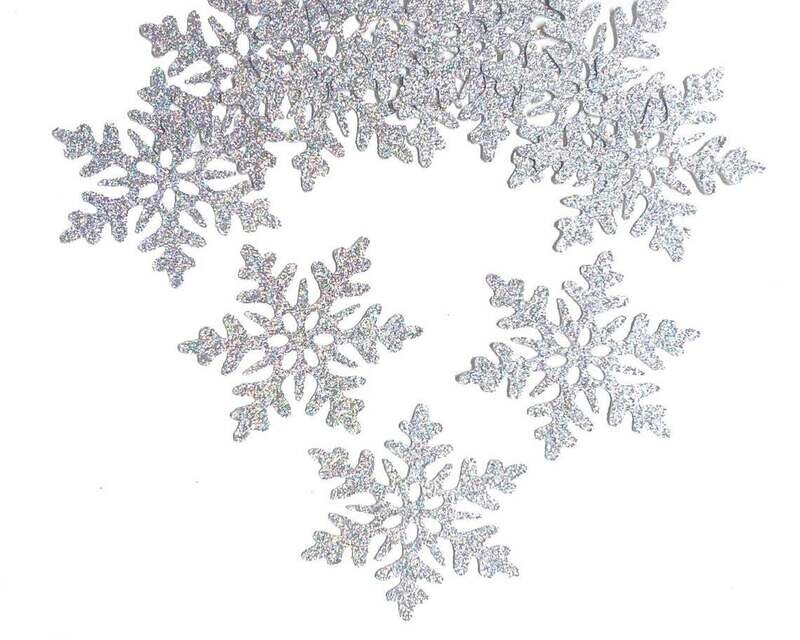 50 Figuras Decoración - Copo de nieve 01  6x6cm