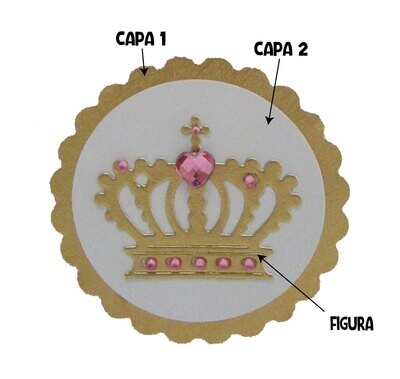 20 Sets Coronas Princesa Decoracion cajitas o souvenirs