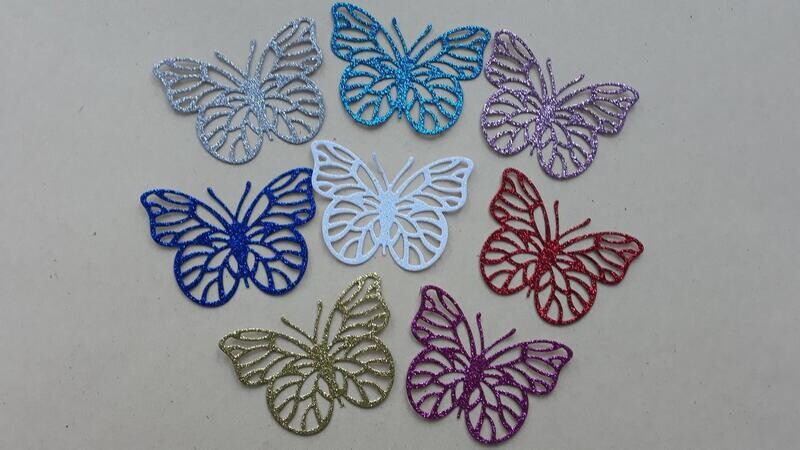 50 Figuras Decoración - Mariposa 08  -  5.5x4cm