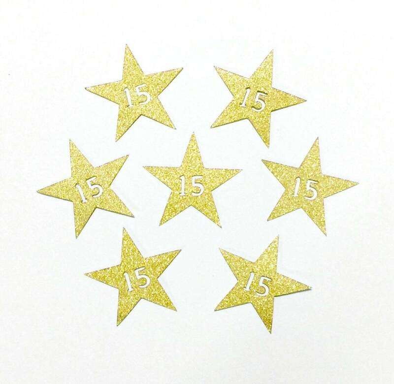 50 Figuras Decoración - Estrella 02 -  6x6cm