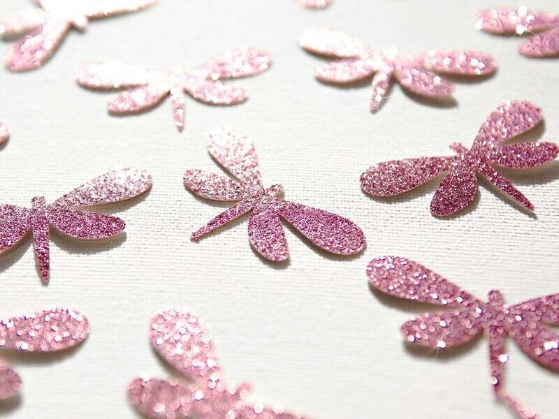 50 Figuras Decoración - Libelulas 01 - 6x4cm