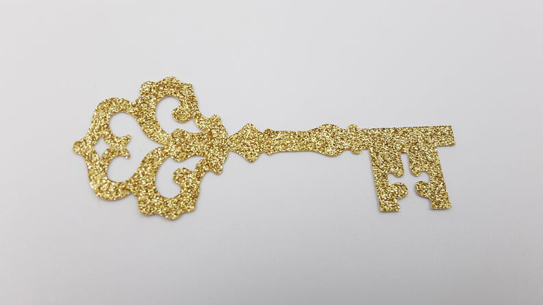 50 Figuras Decoración - Llave 01 -  7x2.5cm